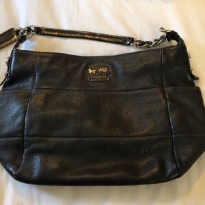 Black Leather Coach Purse